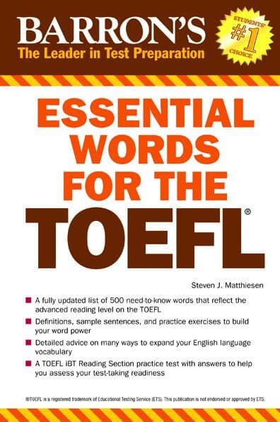 Essential Words for the TOEFL by Steven J. Matthiesen