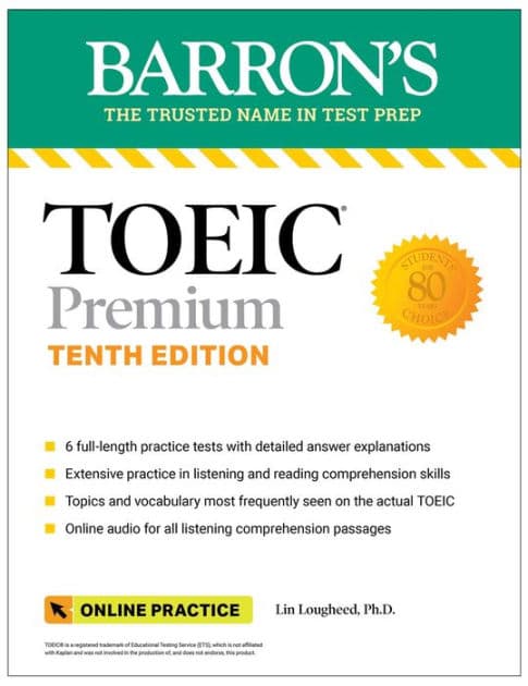 TOEIC Premium: 6 Practice Tests + Online Audio, Tenth Edition by Barron's Educational Series