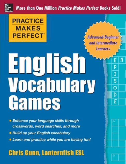 Practice Makes Perfect English Vocabulary Games by Chris Gunn