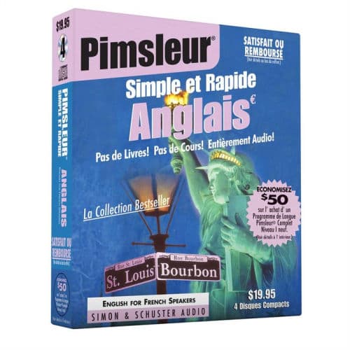Pimsleur English for French Speakers Quick & Simple Course - Level 1 Lessons 1-8 CD: Learn to Speak and Understand English for French with Pimsleur Language Programs by Pimsleur