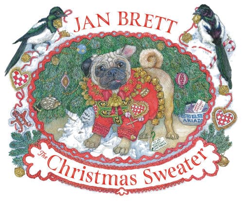 The Christmas Sweater by Jan Brett, Jan Brett (Illustrator)