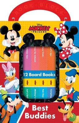 Disney Mickey & Friends: Best Buddies 12 Board Books by PI Kids, The Disney Storybook Art Team (Illustrator), The Disney Storybook Art Team