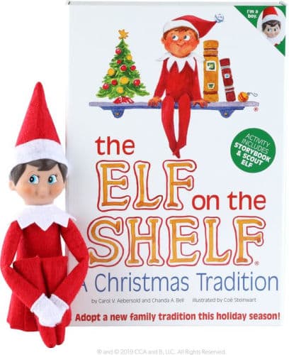 The Elf on the Shelf: A Christmas Tradition (includes blue-eyed boy scout elf) by Carol V. Aebersold, Chanda A. Bell