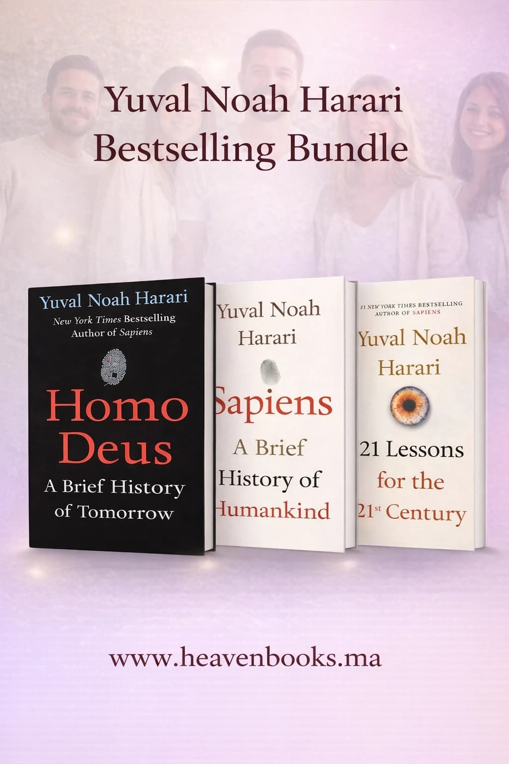 Yuval Noah Harari Book Bundle – Sapiens, Homo Deus & 21 Lessons by Yuval Noah Harari 