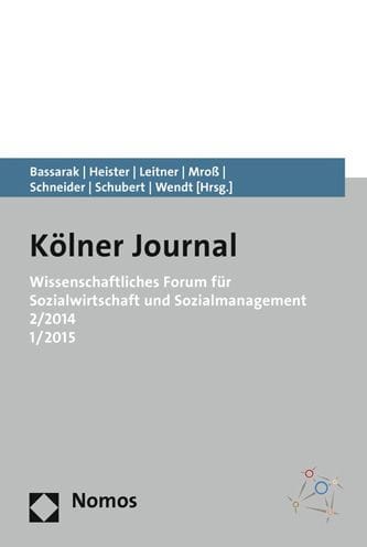 Wissenschaftliches Forum fur Sozialwirtschaft und Sozialmanagement 2/2014 1/2015