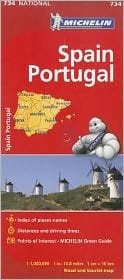 Michelin Spain & Portugal Map 734