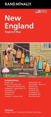 New England Easy to Read Regional Map