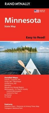 Minnesota Easy to Read State Map