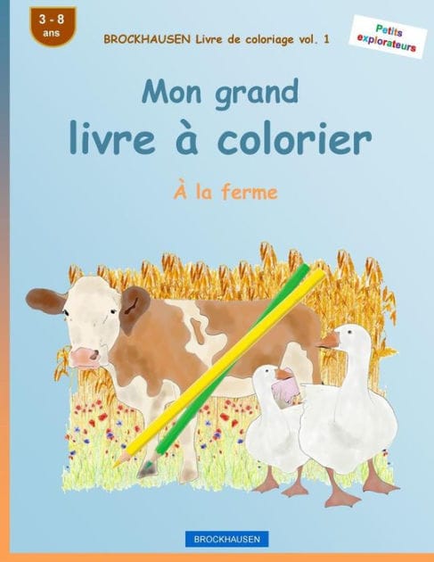 BROCKHAUSEN Livre de coloriage vol. 1 - Mon grand livre à colorier: À la ferme