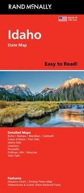 Idaho Easy to Read State Map