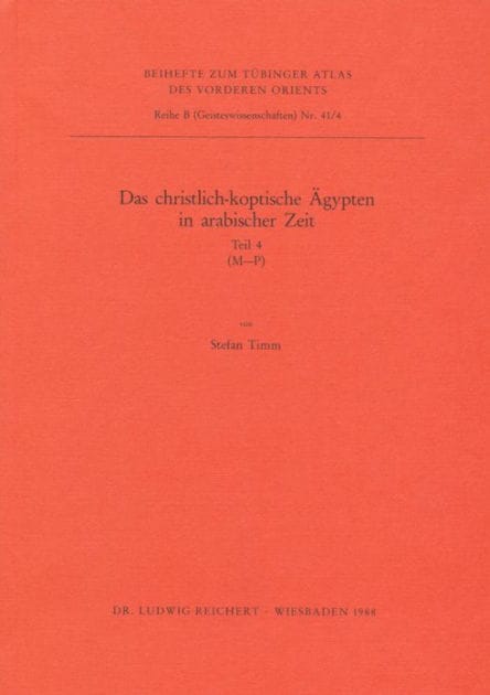 Das christlich-koptische Agypten in arabischer Zeit (Teil 4: M-P): Eine Sammlung christlicher Statten in Agypten in arabischer Zeit, unter Ausschluss von Alexandria, Kairo, des Apa-Mea-klosters, der Sketis und der Sinai-Region