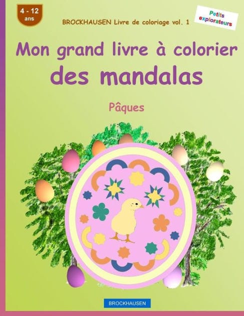BROCKHAUSEN Livre de coloriage vol. 1 - Mon grand livre à colorier des mandalas: Pâques