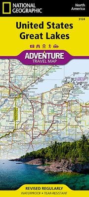 United States, Great Lakes Map