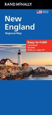 New England Easy to Fold Regional Map