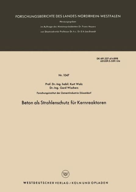 Beton als Strahlenschutz für Kernreaktoren
