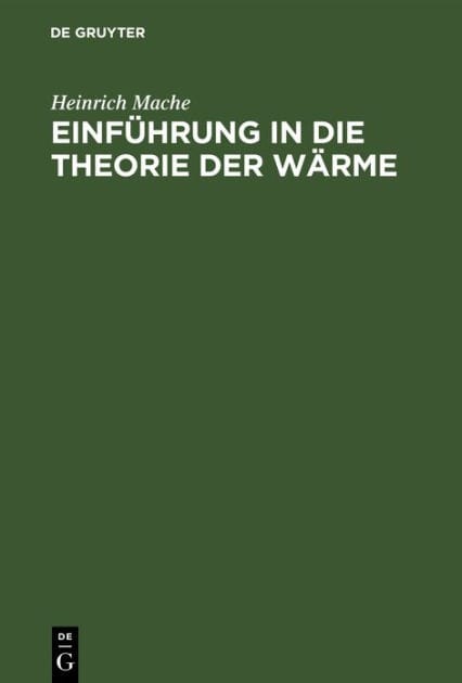 Einführung in die Theorie der Wärme