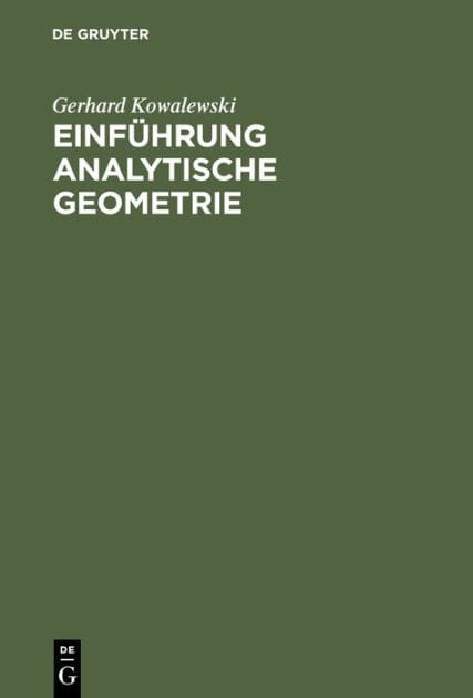 Einf hrung Analytische Geometrie
