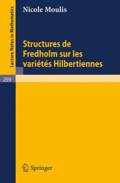 Structures de Fredholm sur les Varietes Hilbertiennes