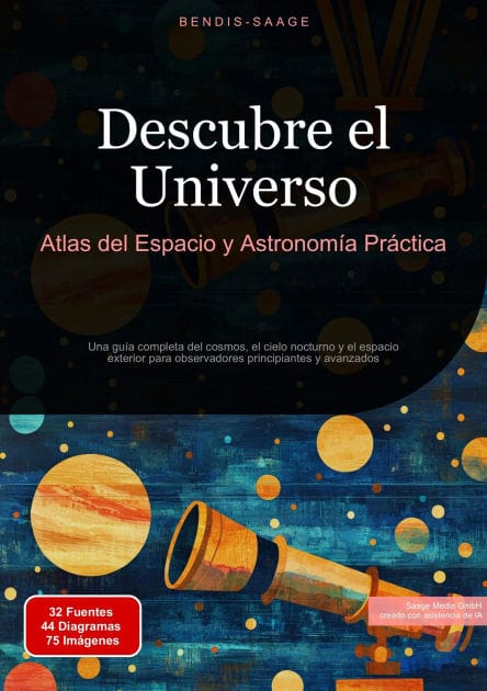 Descubre el Universo: Atlas del Espacio y Astronomía Práctica: Una guía completa del cosmos, el cielo nocturno y el espacio exterior para observadores principiantes y avanzados
