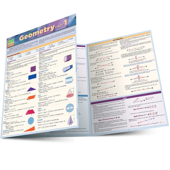 Geometry Part 1: QuickStudy Laminated Reference Guide