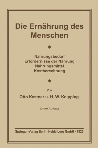 Die Ernährung des Menschen