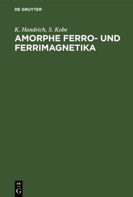 Amorphe Ferro- und Ferrimagnetika