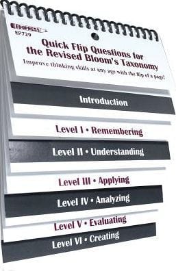 Quick Flip Questions for the Revised Bloom's Taxonomy