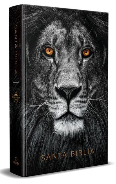 Biblia Reina Valera 1960 letra grande. Tapa dura, León de Judá, tamaño manual/ Spanish Bible RVR 1960. Handy Size, Large Print, Hardcover, Lion of Judah