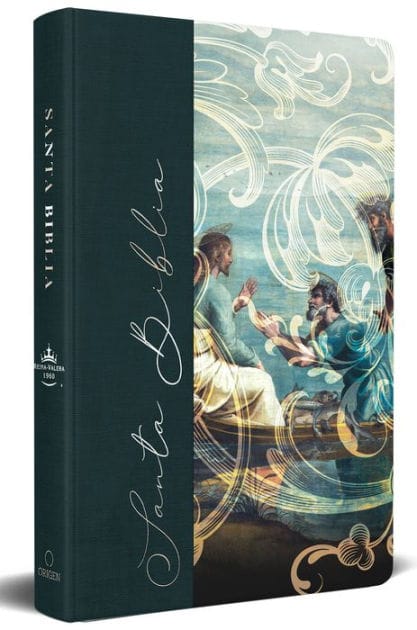 Biblia RVR 1960 letra grande, manual, tapa dura de tela Pescador de hombres / Spanish Bible RVR 1960 Handy Size Large Print Hardcover Cloth Fishers of Men