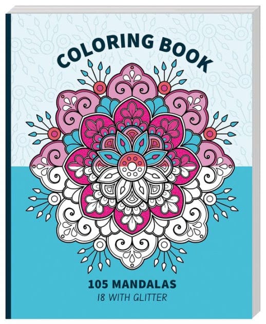 Mandala Glitter Coloring Book