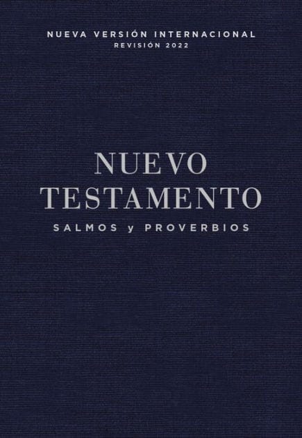 NVI, Nuevo Testamento de bolsillo, con Salmos y Proverbios, Revisión 2022, Tapa Rústica, Azul añil