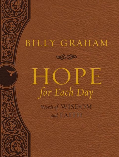 Hope for Each Day Large Deluxe: Words of Wisdom and Faith (A 365-Day Devotional) - The Perfect Christian Father's Day Gifts for Dad