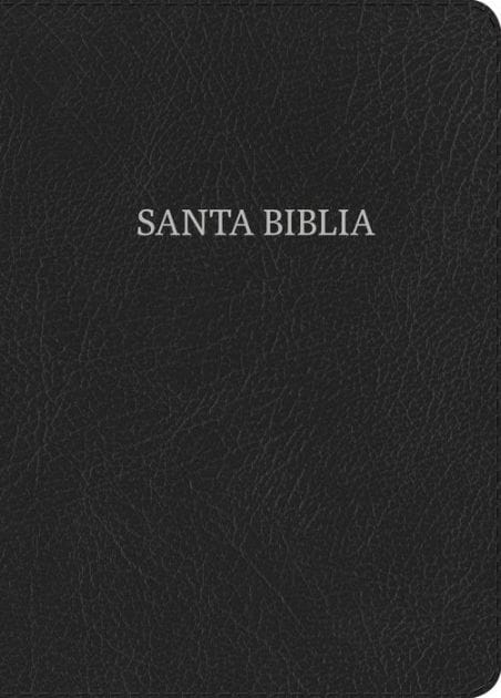 RVR 1960 Biblia Letra Grande Tamaño Manual, negro piel fabricada
