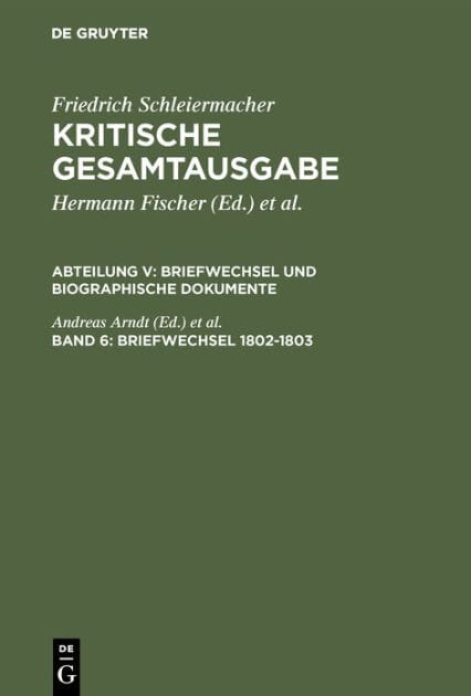 Briefwechsel 1802-1803: (Briefe 1246-1540)