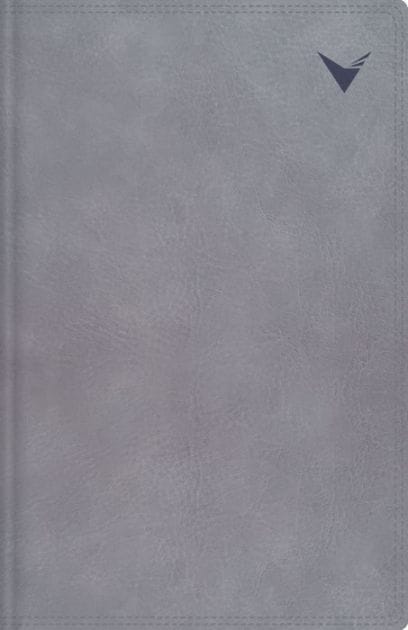 NBLA, Biblia de Estudio, Interior a dos colores, Leathersoft, Gris, con Índice, Comfort Print