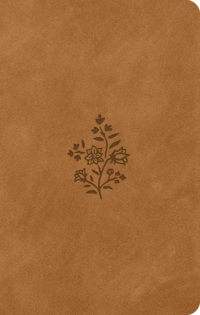 ESV Premium Gift Bible (TruTone, Nubuck Caramel, Wildflower Design)