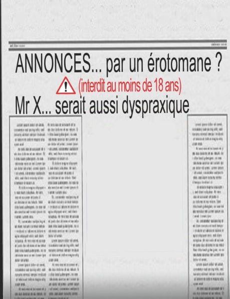 annonces par un érotomane?: auteur ertel roger