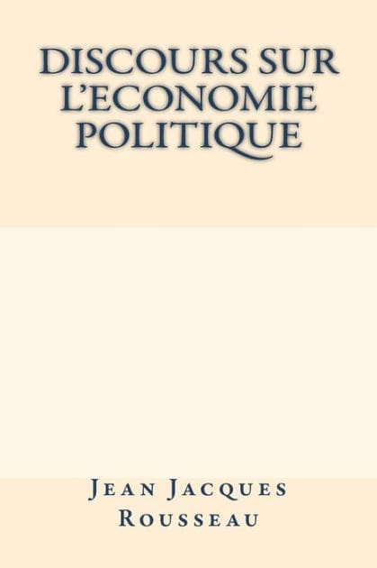 Discours sur l'economie politique