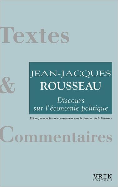 Discours sur l'economie politique