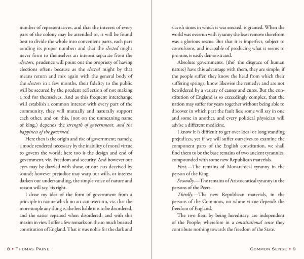 Common Sense (Deluxe, hardbound edition)
