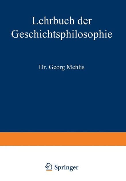 Lehrbuch der Geschichtsphilosophie