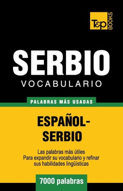 Vocabulario espaï¿½ol-serbio - 7000 palabras mï¿½s usadas