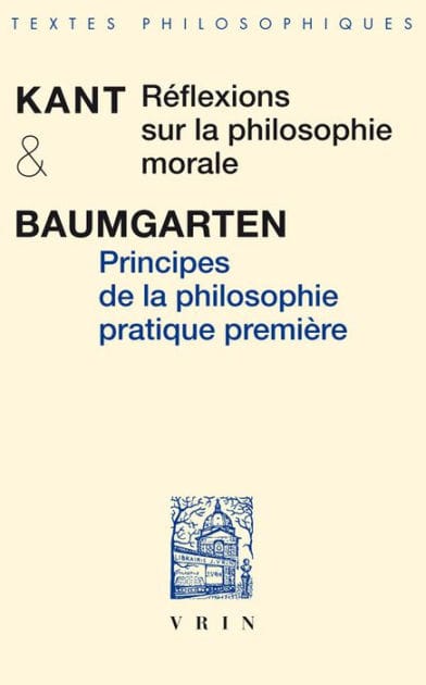Reflexions sur la philosophie morale
