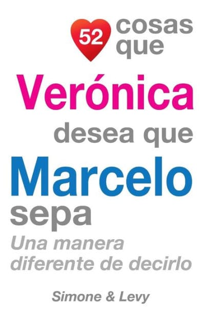 52 Cosas Que Verónica Desea Que Marcelo Sepa: Una Manera Diferente de Decirlo