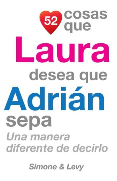 52 Cosas Que Laura Desea Que Adrián Sepa: Una Manera Diferente de Decirlo
