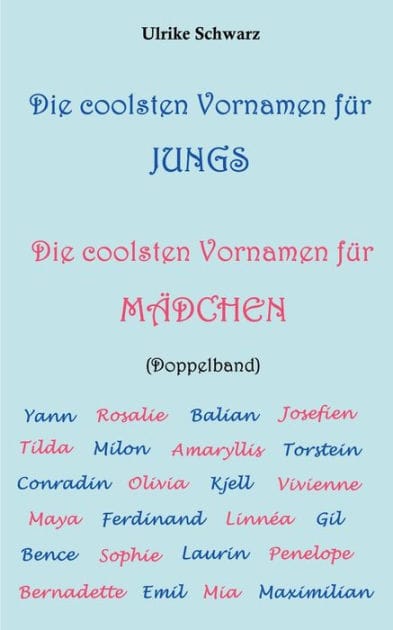 Die coolsten Vornamen für Jungs / Die coolsten Vornamen für Mädchen: Doppelband:Mit mehr als 7000 Einträgen