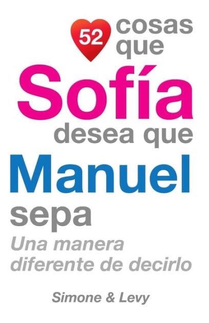 52 Cosas Que Sofía Desea Que Manuel Sepa: Una Manera Diferente de Decirlo