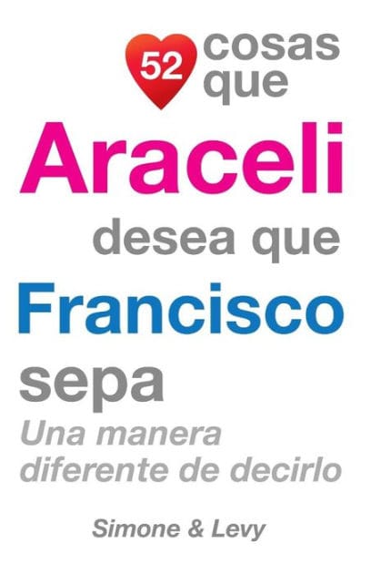 52 Cosas Que Araceli Desea Que Francisco Sepa: Una Manera Diferente de Decirlo
