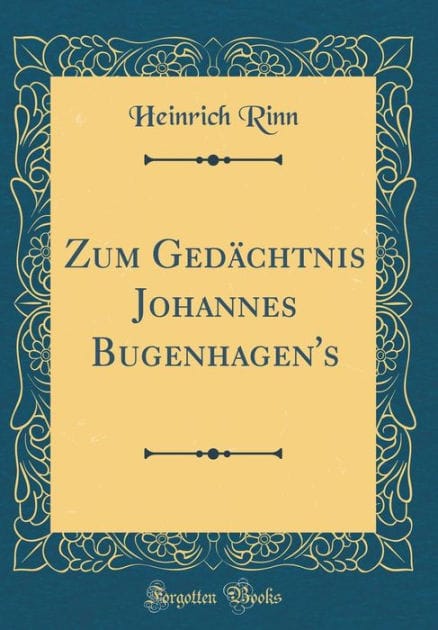 Zum Gedächtnis Johannes Bugenhagen's (Classic Reprint)