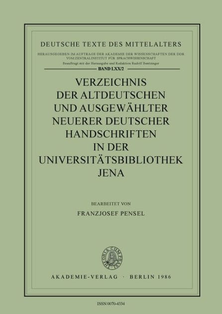 Universitätsbibliothek Jena